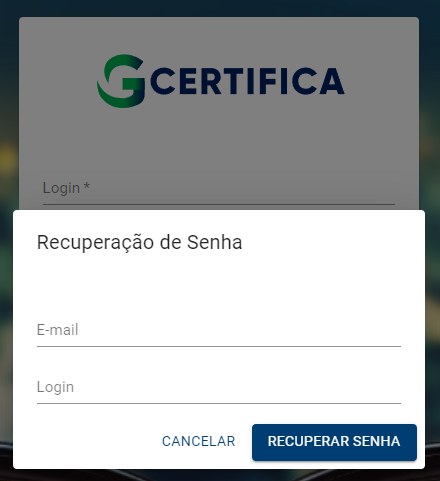 Como recuperar minha senha de acesso ao admin?